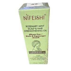 Nifeishi Rosemary Mint Scalp & Hair Strengthening Oil NIB Sealed 1 fl oz